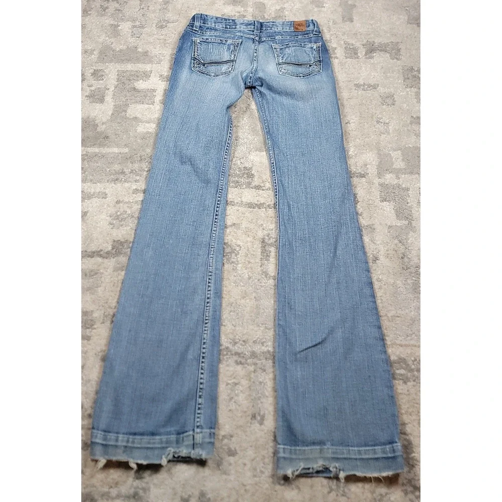 BKE Denim STELLA Women's Stretch Low Rise Straight Blue Jeans Size 27x37.5 - Picture 8 of 10